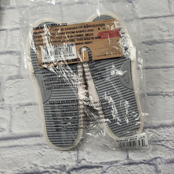 Dearfoams Lane Teddy Slide Memory Foam Slippers in Muslin size Large (9-10) - Picture 12 of 15